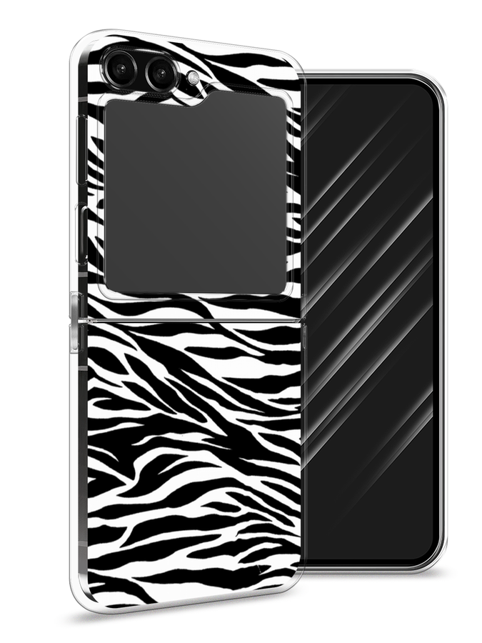 

Чехол Awog на Samsung Galaxy Z Flip 5 "Принт зебра", Белый;серый;черный, 2108350-7
