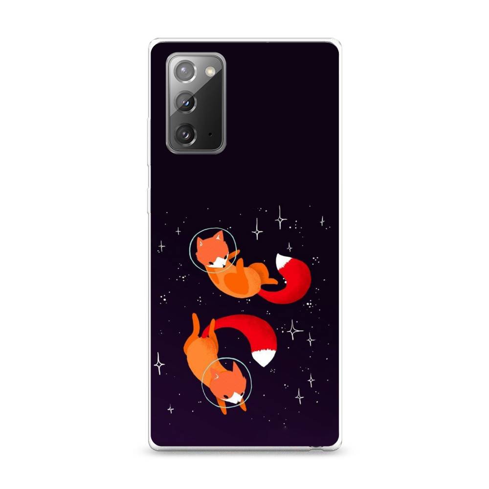 

Чехол Awog на Samsung Galaxy Note 20 / Самсунг Note 20 "Лисы космонавты", Разноцветный, 2100950-4