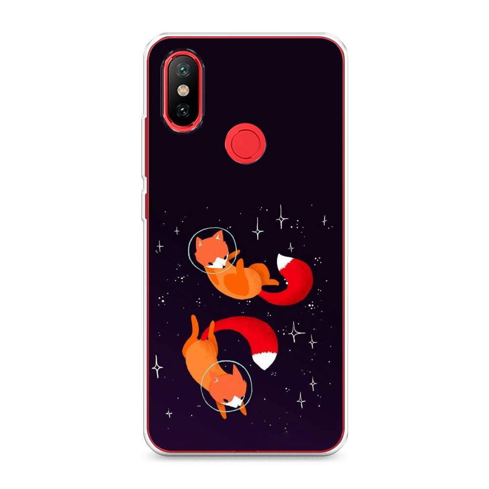 

Чехол Awog на Xiaomi Mi 6X "Лисы космонавты", Разноцветный, 33250-4
