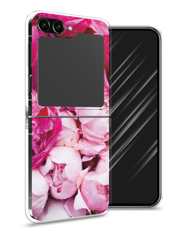 

Чехол Awog на Samsung Galaxy Z Flip 5 "Пионы розово-белые", Белый;розовый, 2108350-8