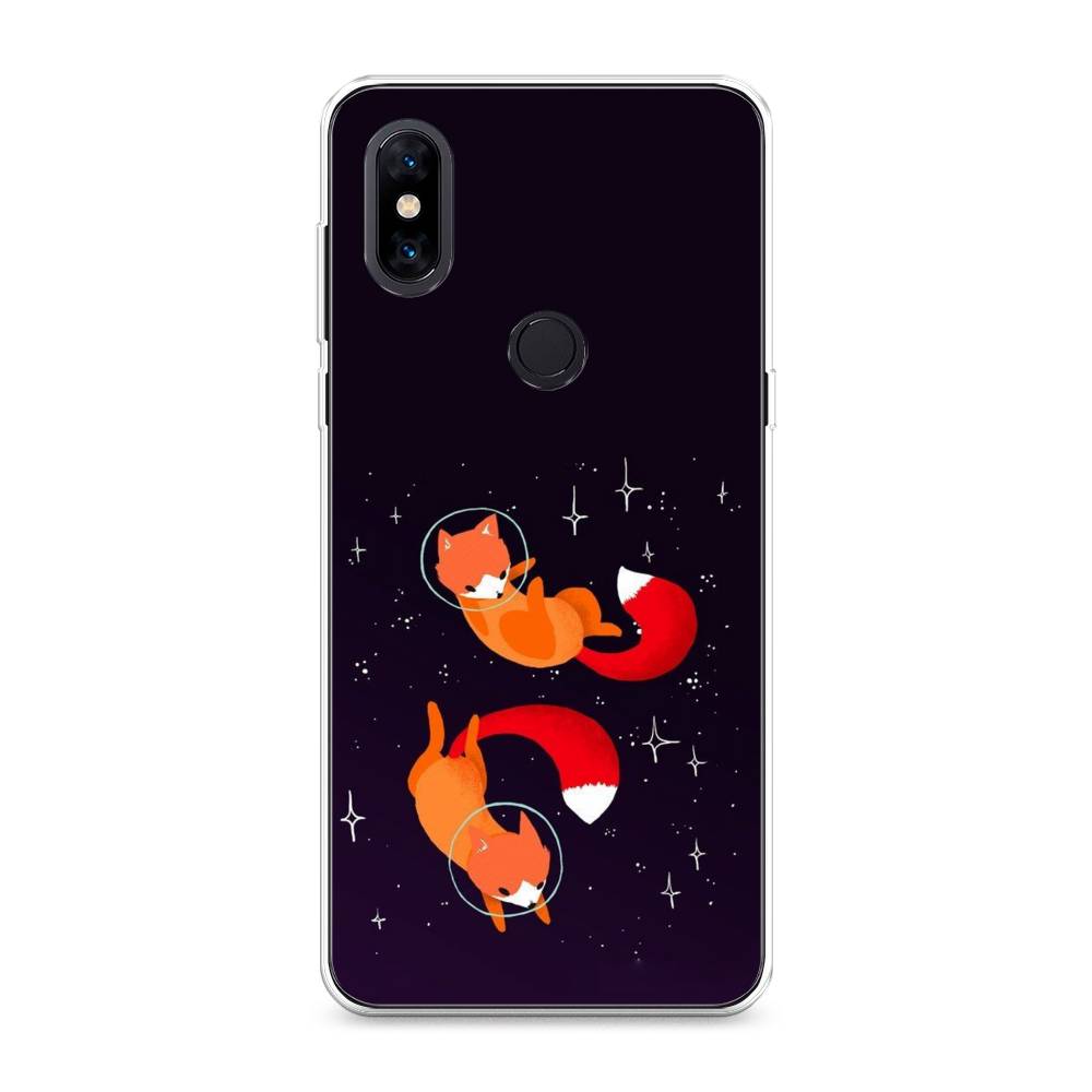 

Чехол Awog на Xiaomi Mi Mix 3 "Лисы космонавты", Разноцветный, 34950-4