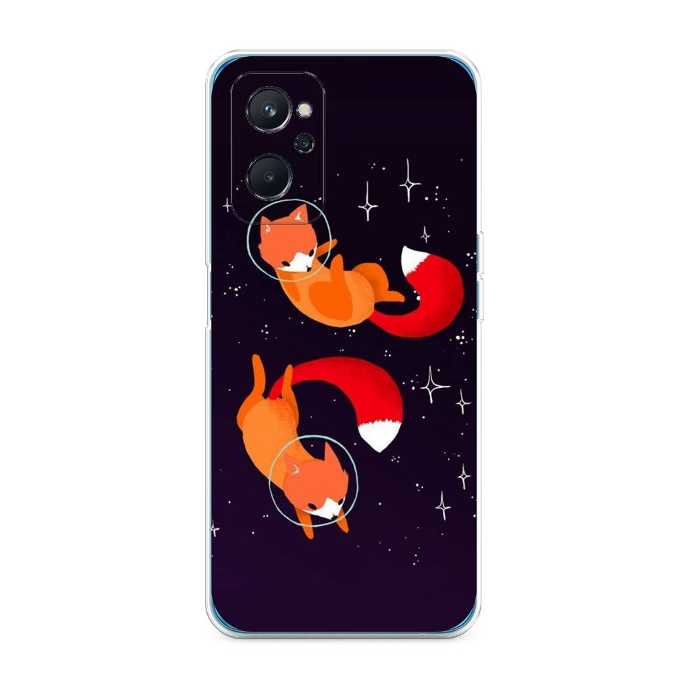 

Чехол Awog на Realme 9i "Лисы космонавты", Разноцветный, 258050-4