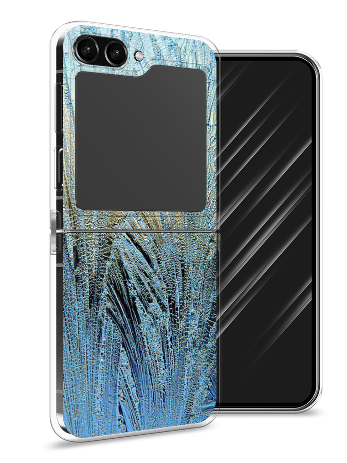 

Чехол Awog на Samsung Galaxy Z Flip 5 "Лёд", Голубой, 2108350-4