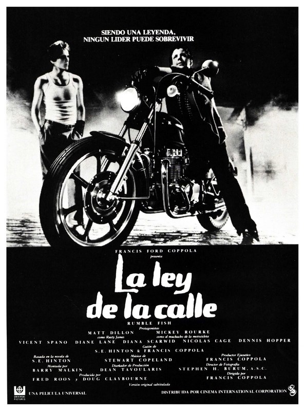 

Постер к фильму "Бойцовая рыбка" (Rumble Fish) A1