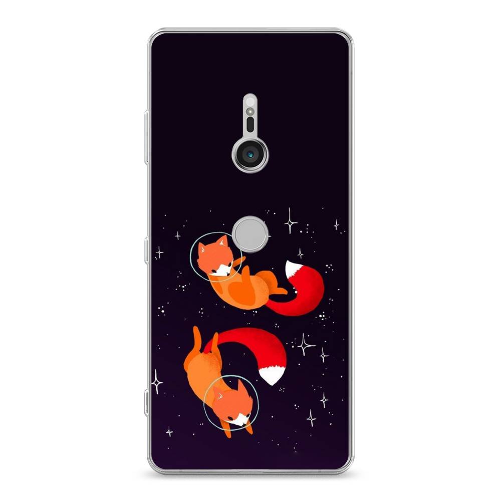 

Чехол Awog на Sony Xperia XZ3 "Лисы космонавты", Разноцветный, 53650-4