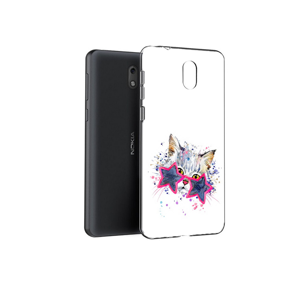 

Чехол MyPads Tocco для Nokia 2.1 звездные очки (PT114269.92.353), Прозрачный, Tocco