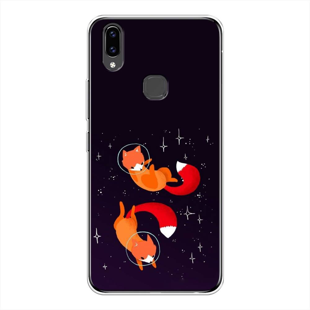 

Чехол Awog на Vivo V9 "Лисы космонавты", Разноцветный, 260150-4
