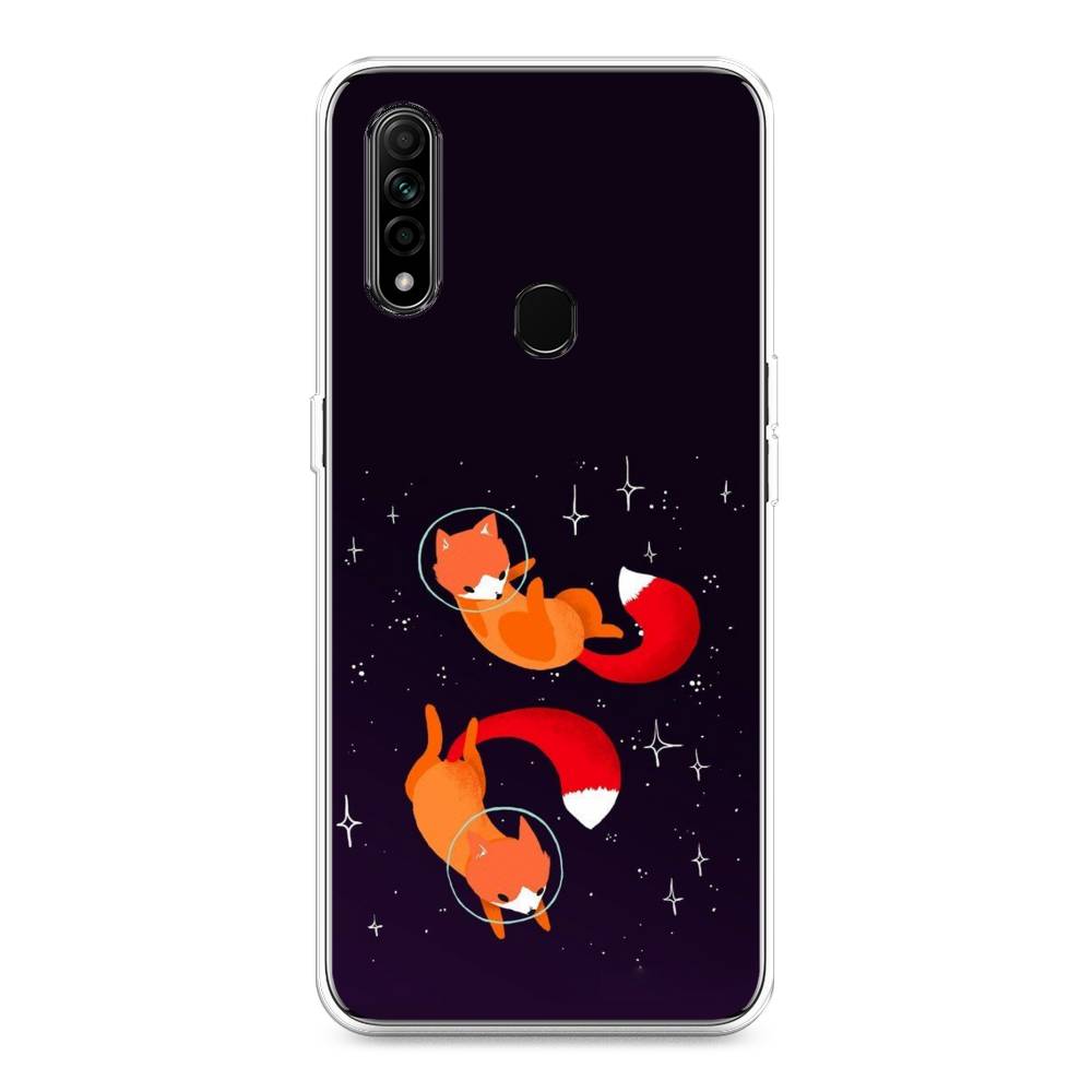 

Чехол Awog на Oppo A31 "Лисы космонавты", Разноцветный, 252250-4
