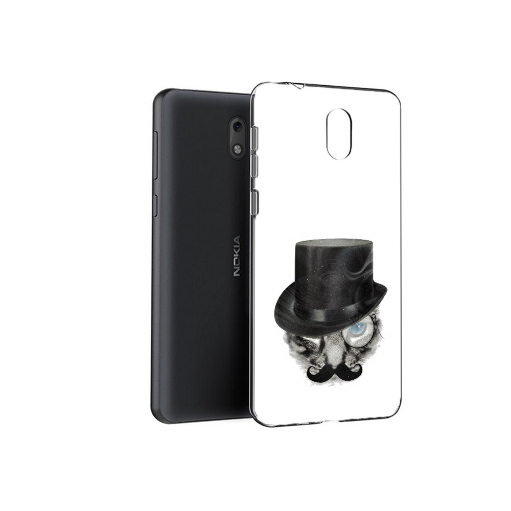 

Чехол MyPads Tocco для Nokia 2.1 интелегентный кот (PT114269.92.378), Прозрачный, Tocco