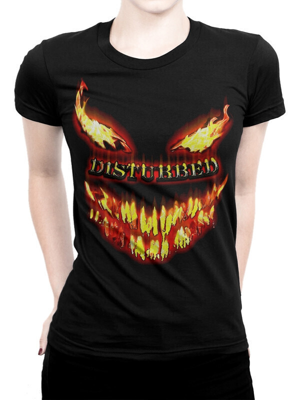

Футболка женская Dream Shirts Disturbed Женская 50007011 черная 2XL, Disturbed Женская 50007011