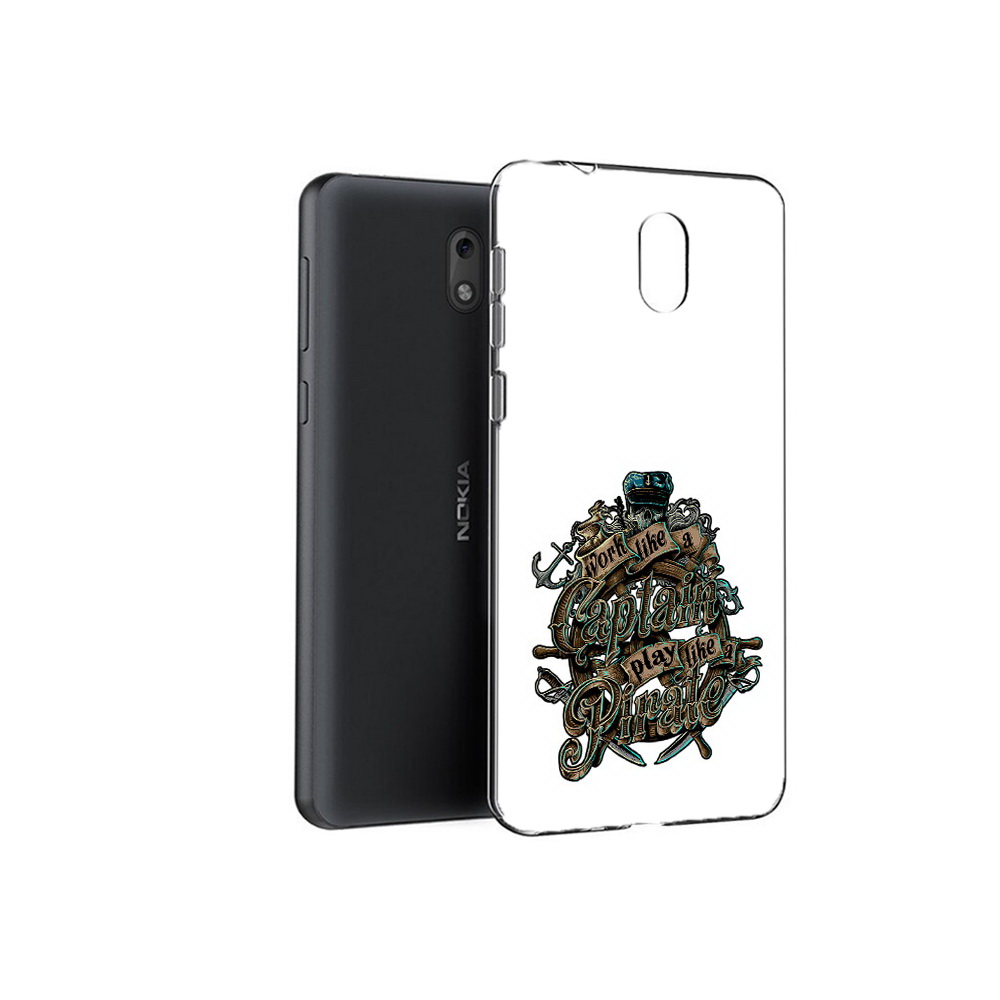 

Чехол MyPads Tocco для Nokia 2.1 капитан пиратов (PT114269.92.385), Прозрачный, Tocco