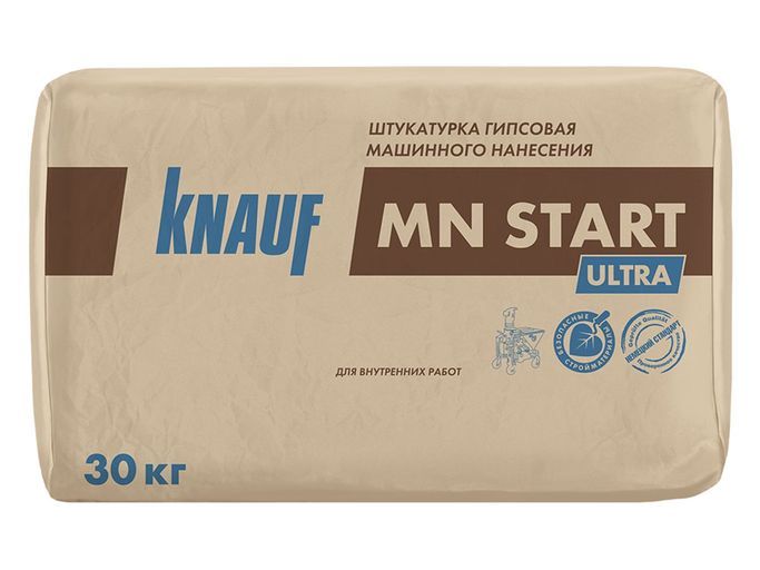 

Штукатурка гипсовая МН-Старт УЛЬТРА 30кг KNAUF *1/40 (639312)