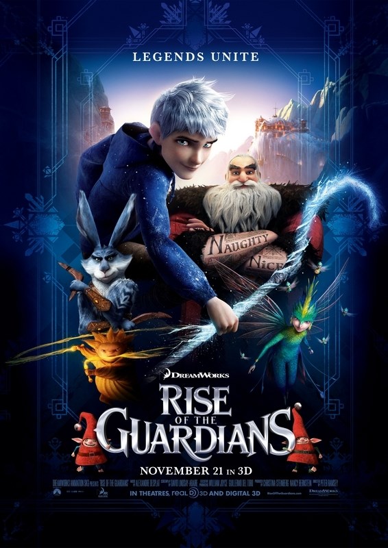 

Постер к мультфильму "Хранители снов" (Rise of the Guardians) Оригинальный 68,6x96,5 см