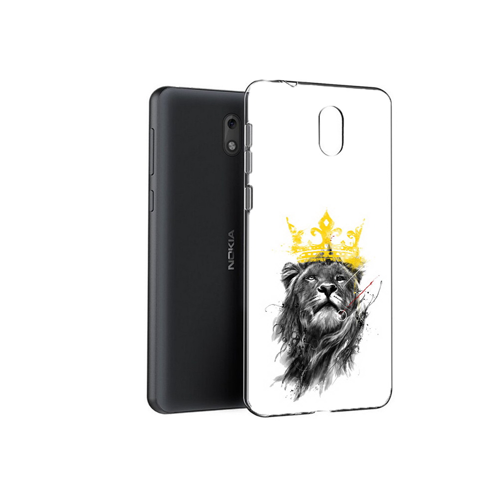 

Чехол MyPads Tocco для Nokia 2.1 король-лев (PT114269.92.391), Прозрачный, Tocco