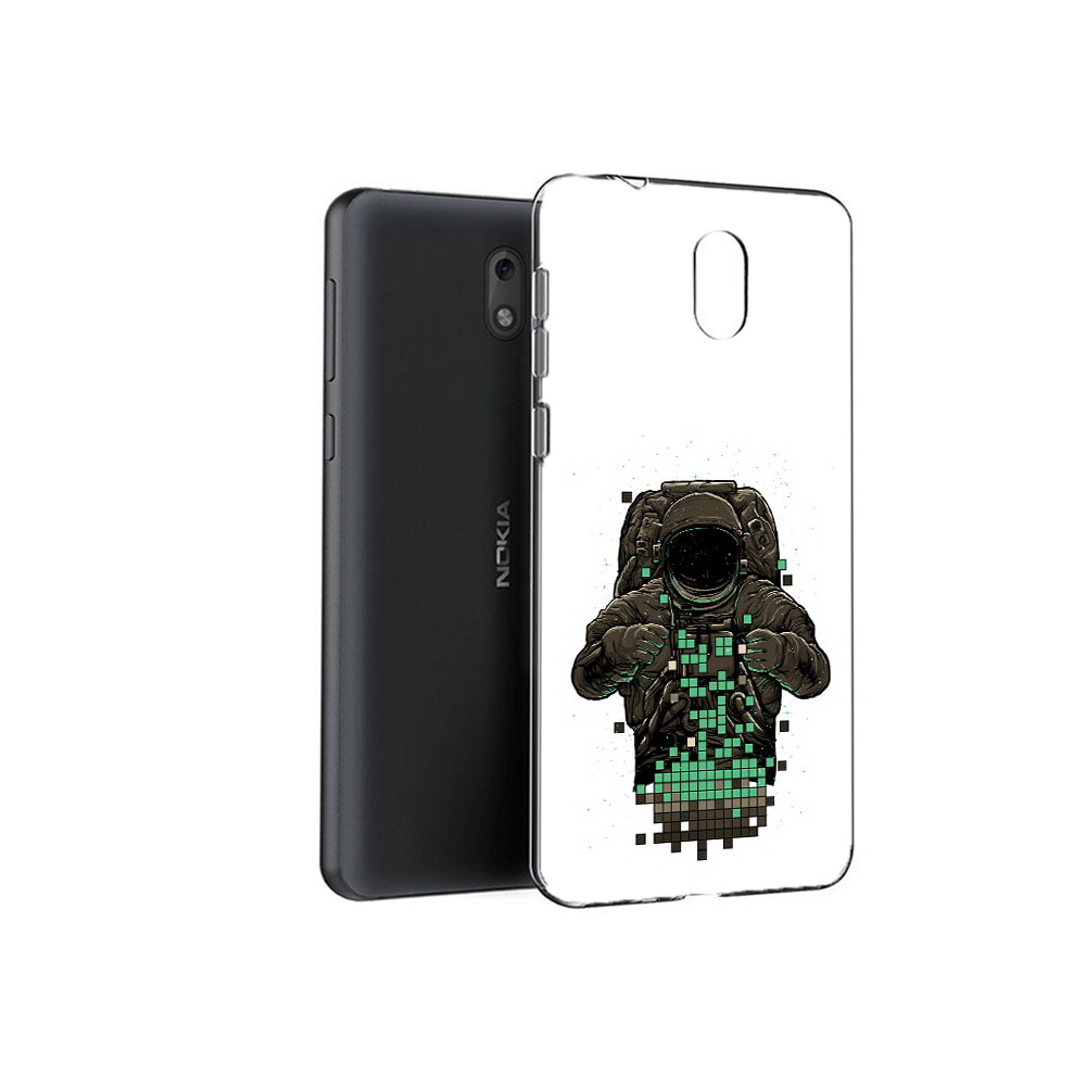 

Чехол MyPads Tocco для Nokia 2.1 космонавт с пикселями (PT114269.92.394), Прозрачный, Tocco
