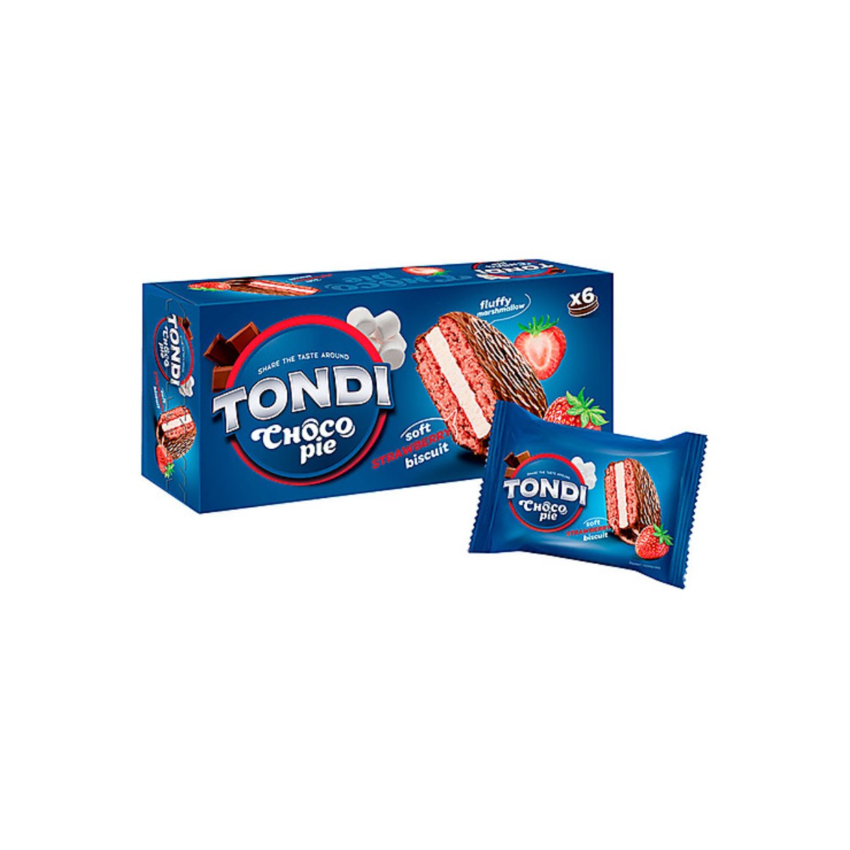 

Пирожное Choco Pie Tondi клубничный, 3 шт по 180 г