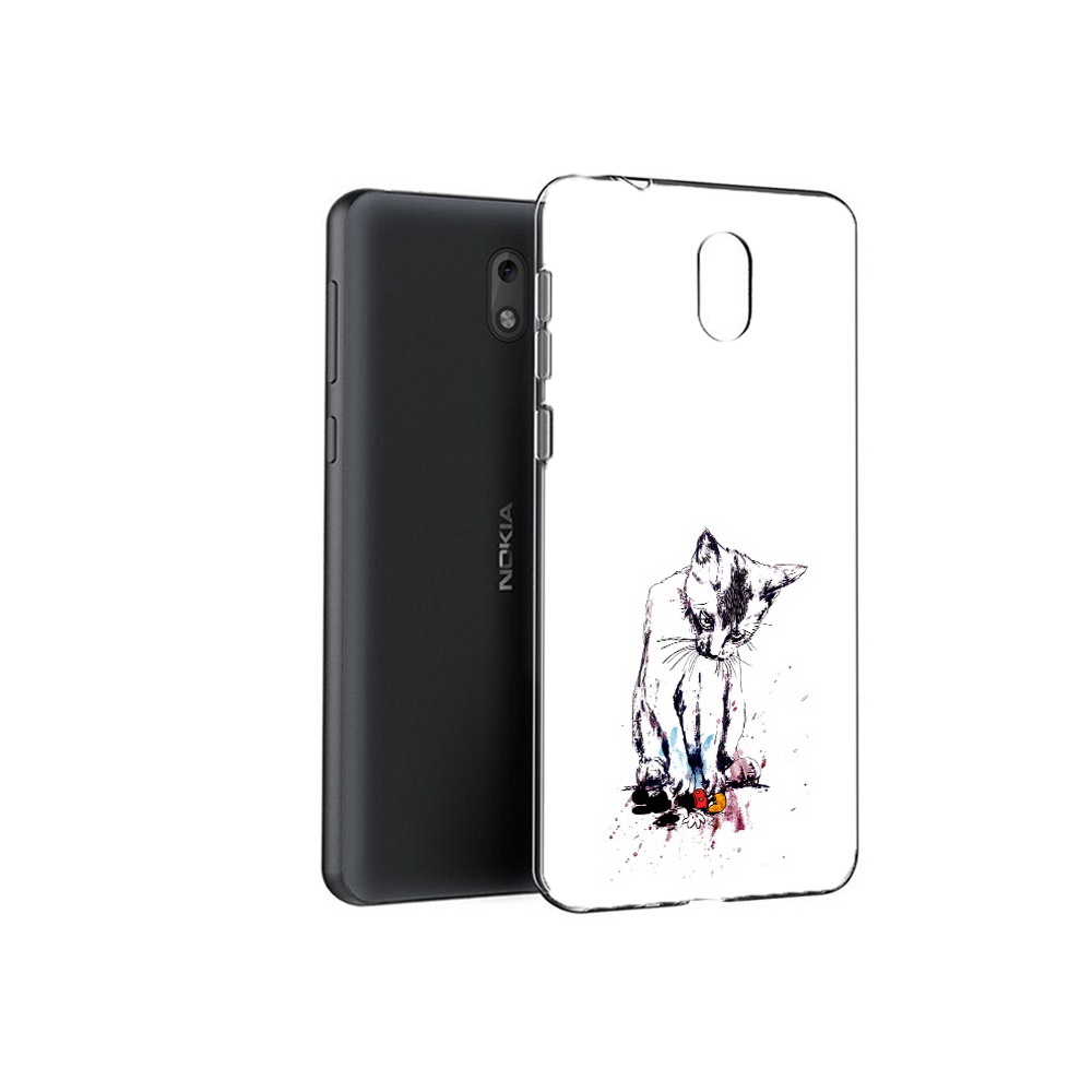 

Чехол MyPads Tocco для Nokia 2.1 кот и микки (PT114269.92.399), Прозрачный, Tocco