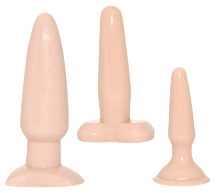 NMC Nanma Manufacturing Набор анальных втулок Vanilla Dip 3 шт.
