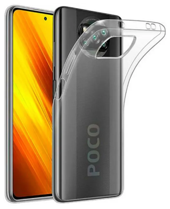 

Чехол силиконовый для Poco X3, Poco X3 Pro, Poco X3 NFC, X-case, прозрачный