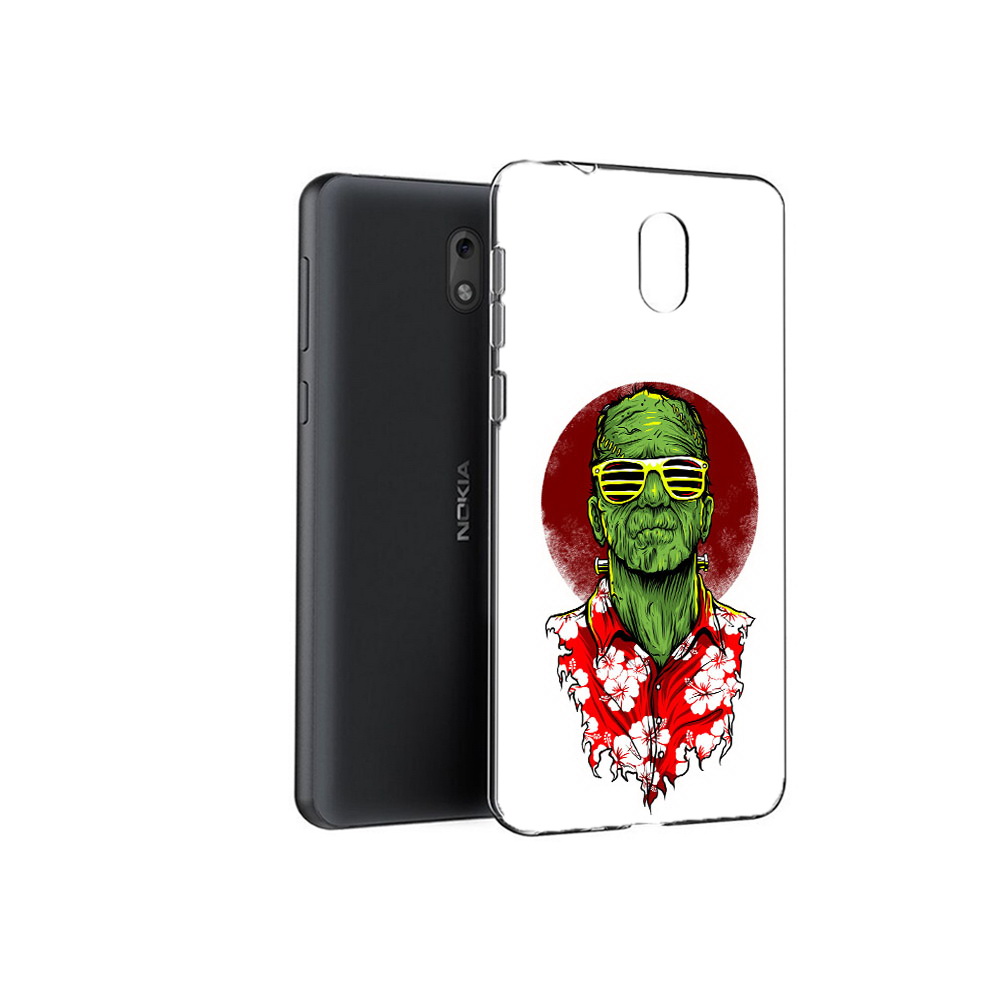 

Чехол MyPads Tocco для Nokia 2.1 крутой зеленый мужчина в очках (PT114269.92.424), Прозрачный, Tocco
