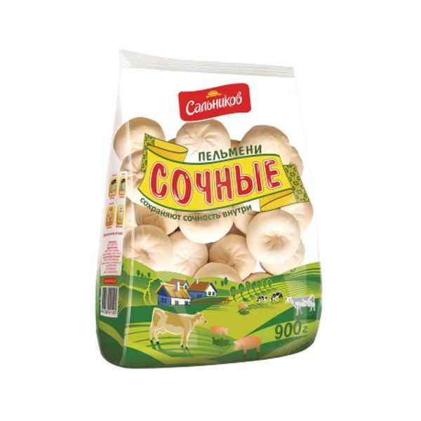 

Пельмени Сальников Сочные 900 г