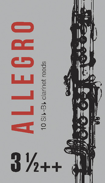 

Allegro Трости для кларнета inB/inA № 3,5++ (10шт), FedotovReeds FR18C008