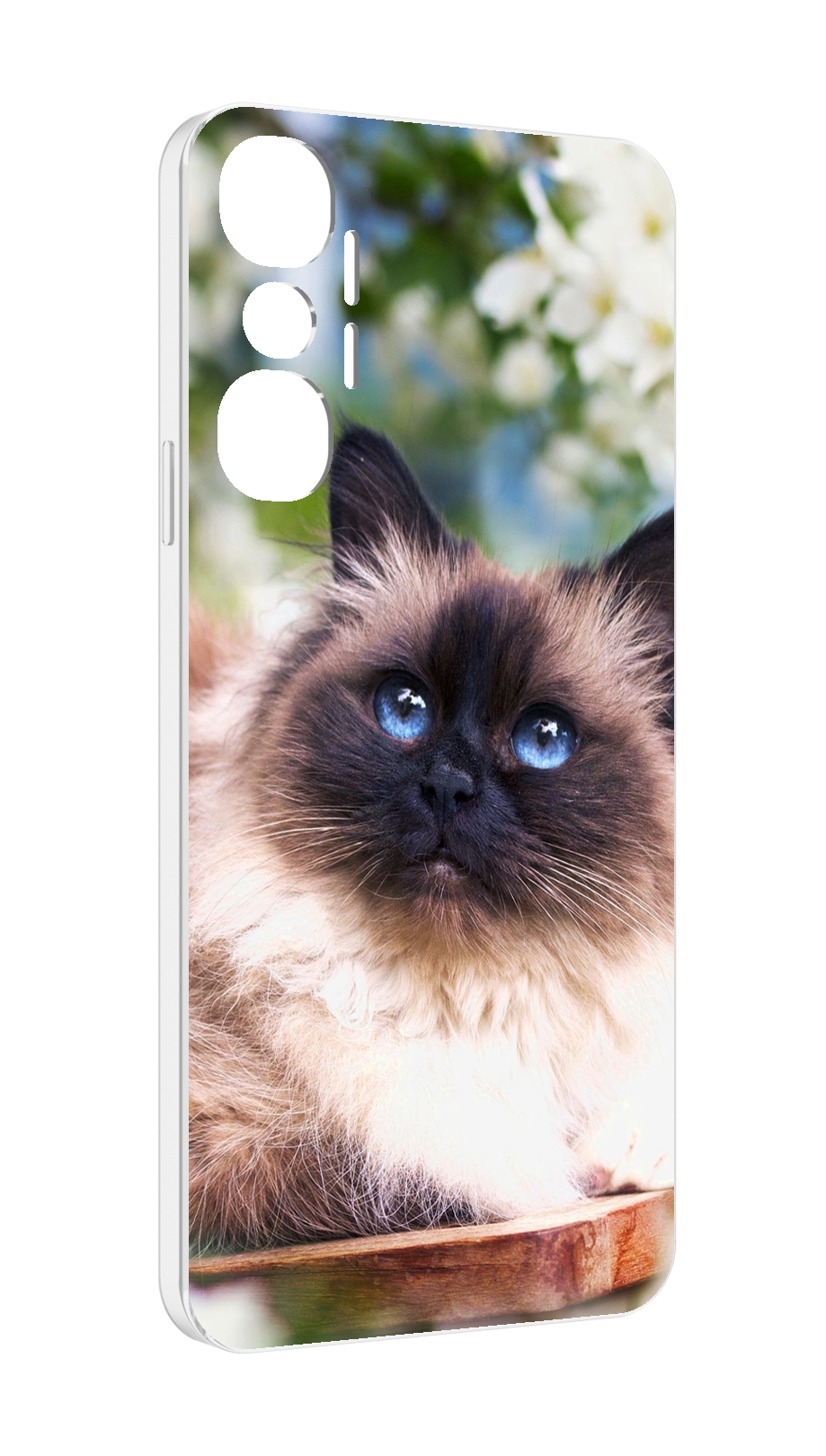 

Чехол MyPads порода кошка Бирман для Infinix Hot 20 4G, Прозрачный, Tocco