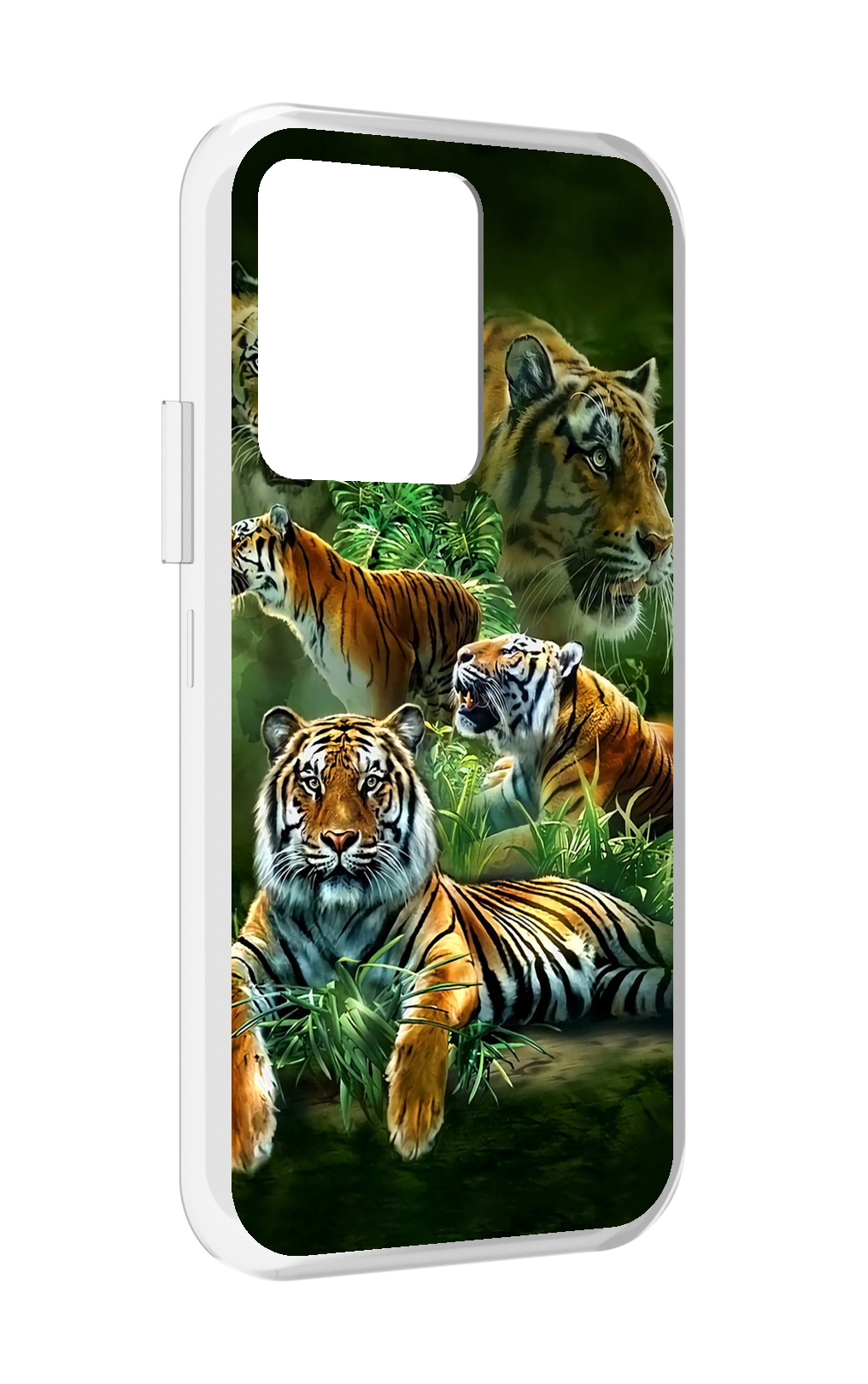 

Чехол MyPads Тигры для Vivo iQOO 10, Прозрачный, Tocco