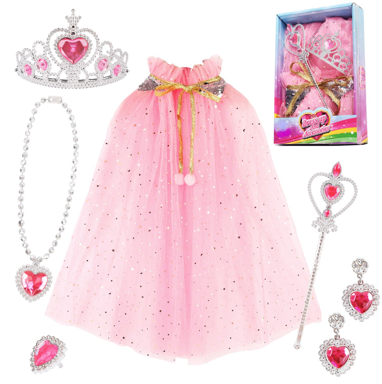 Детские карнавальные аксессуары ROYAL FELLE Принцессы 1302 розовый