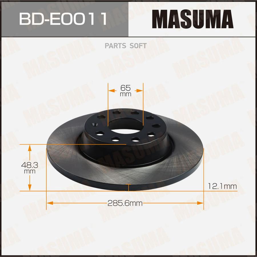 

MASUMA Диск тормозной MASUMA rear AUDI A3 07- [уп.2]