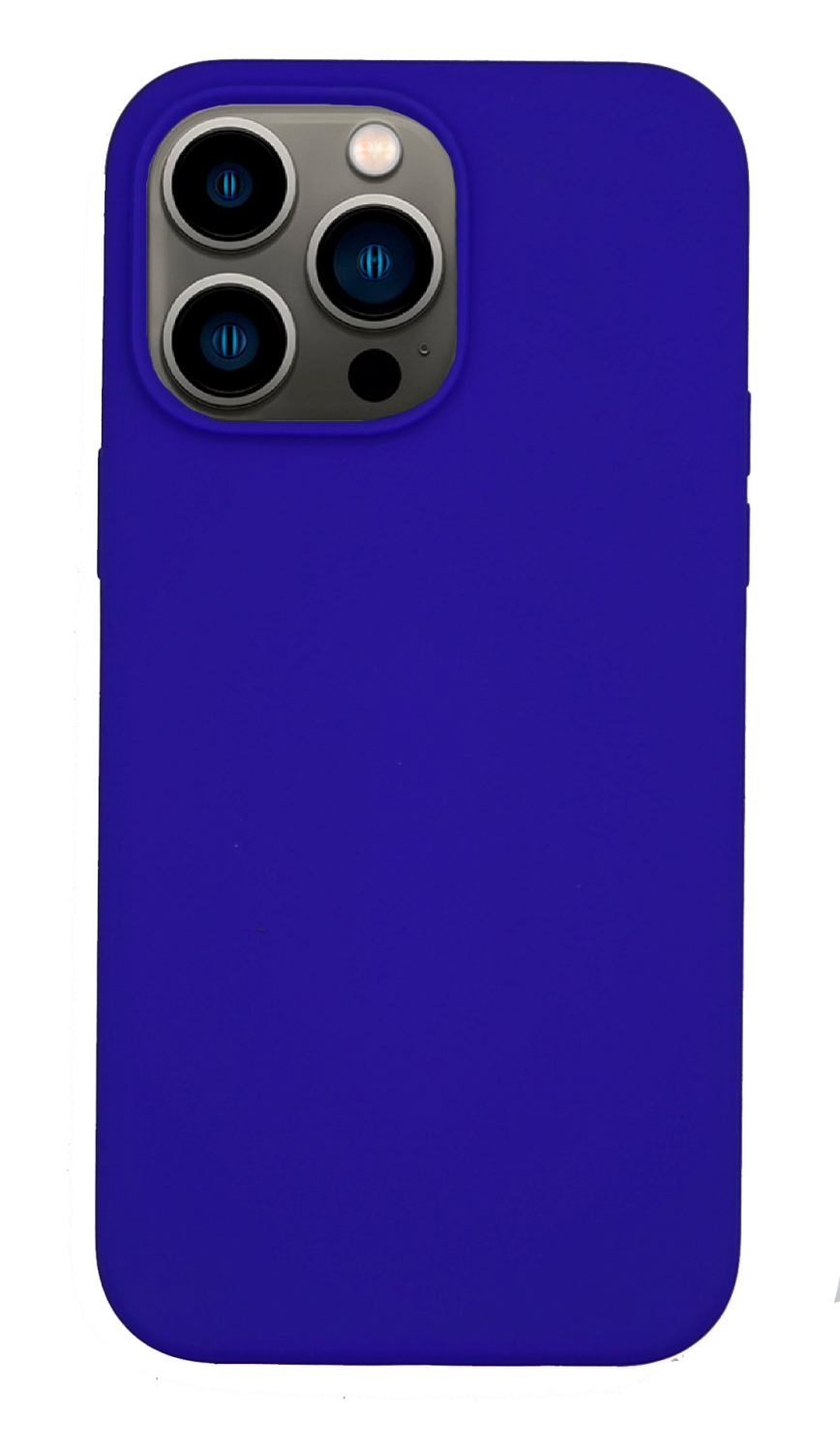 

Чехол - накладка для iPhone 13 Pro Max, Silicon Case, без лого, пурпурно-синий