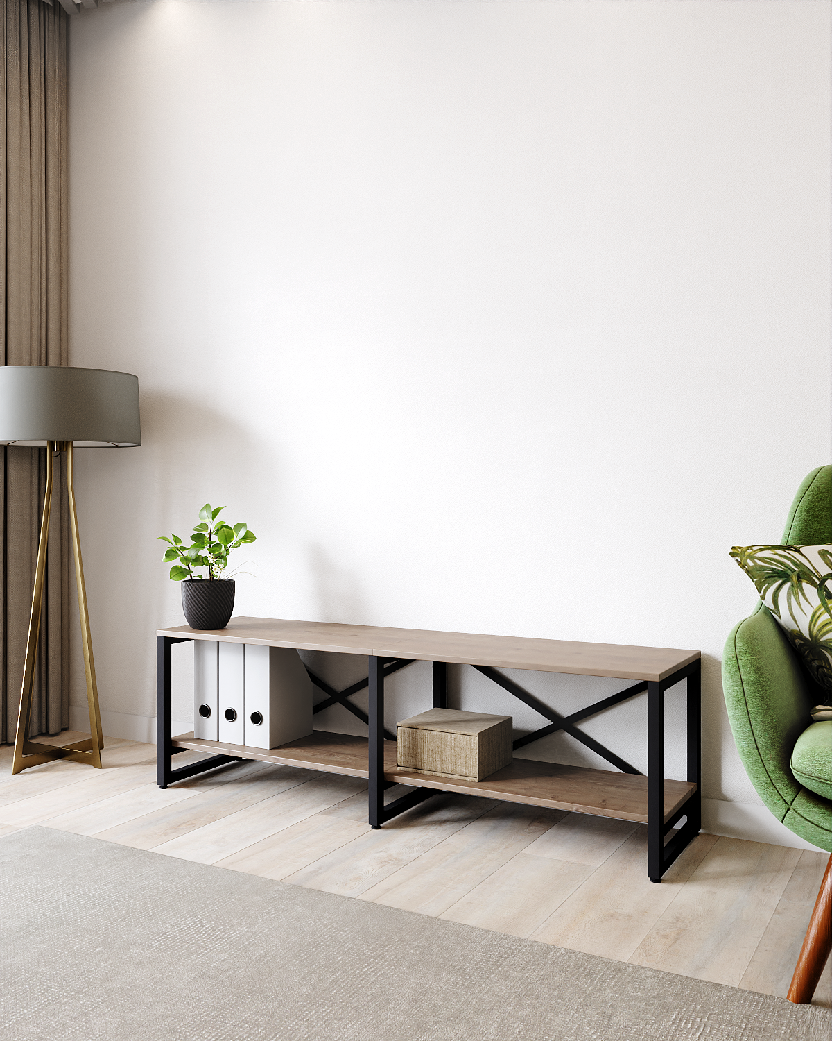 Тумба под телевизор A1 HOME Bruno 44х134х34 см Дуб Давос