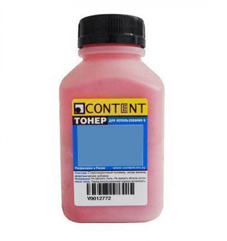 

Тонер Content подходит для HP CLJ CP2025 пурпурный, флакон 80г фл