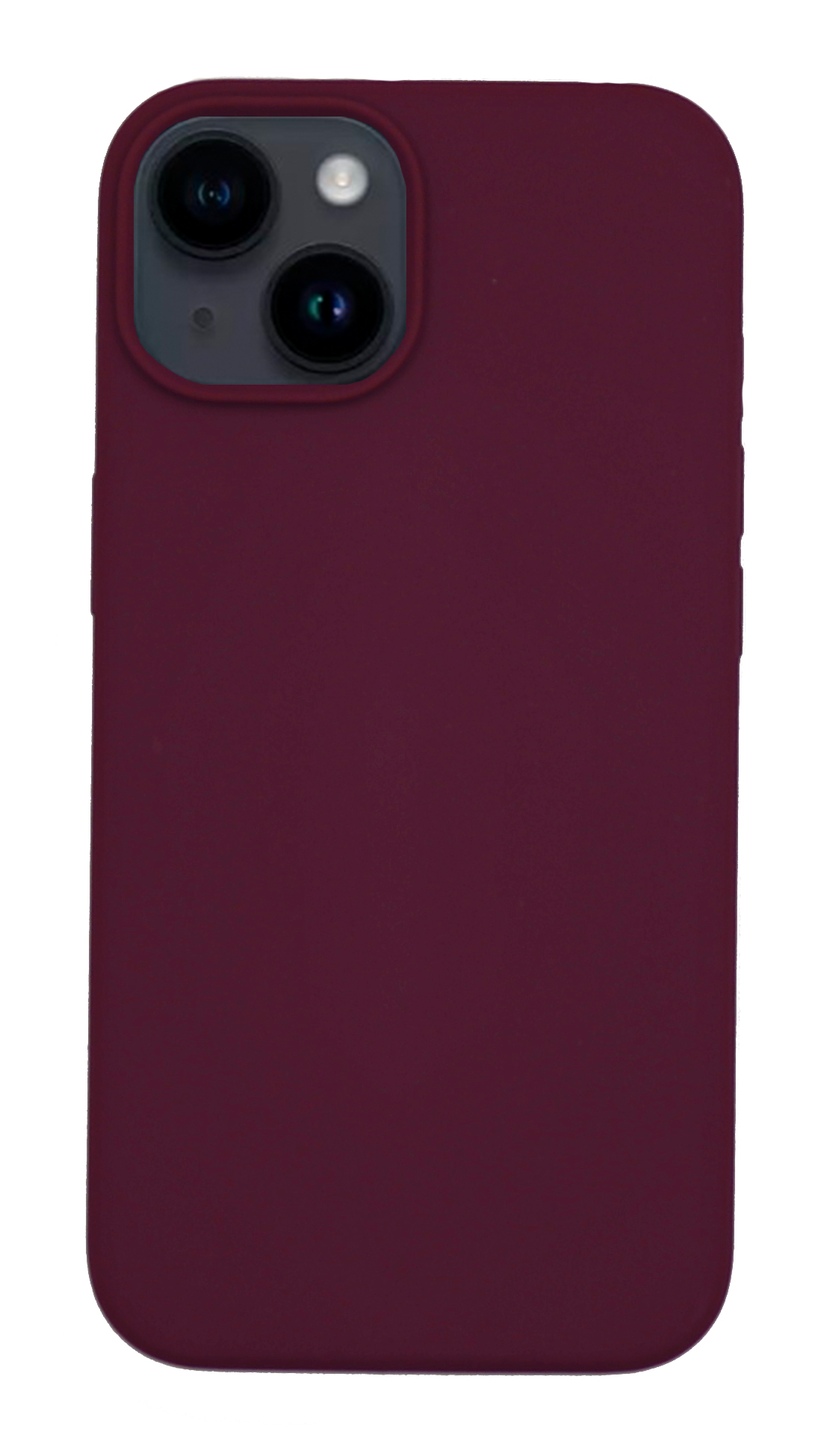 

Чехол-накладка для iPhone 14, Silicon Case, без лого, винный