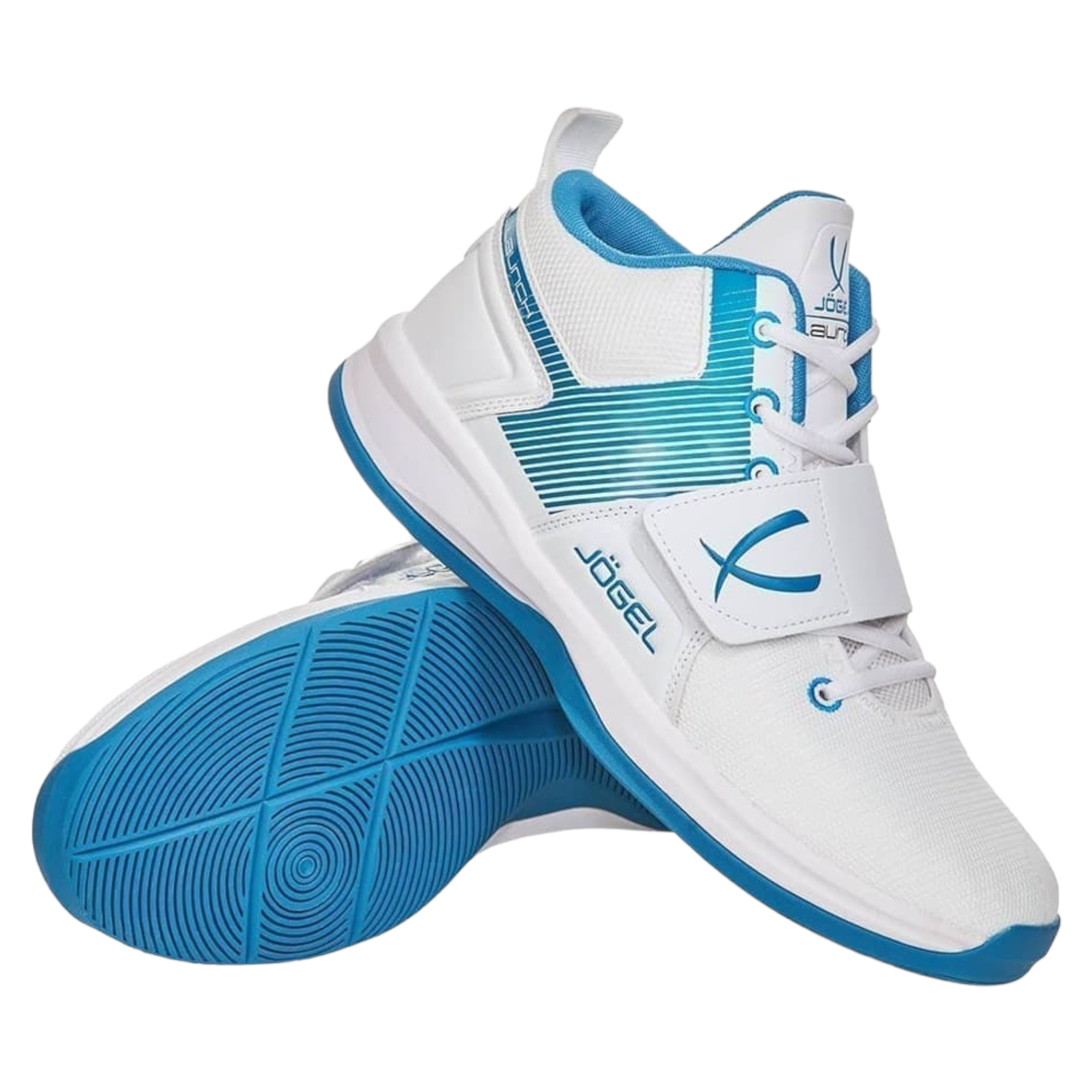 Спортивные кроссовки мужские Jogel Launch White-blue белые 40 RU