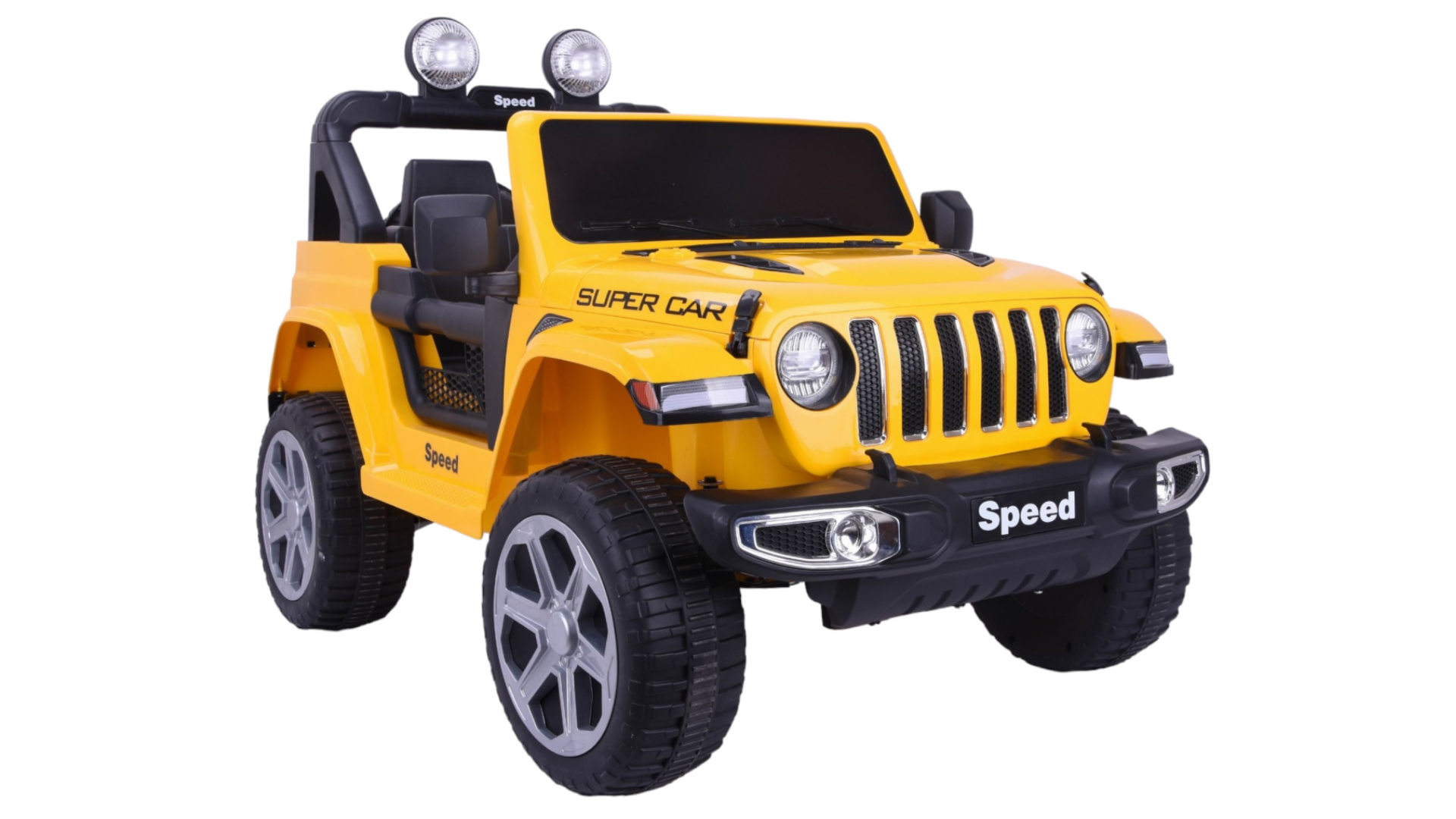 Детский электромобиль Джип полный привод Jiajia FT-938-YELLOW электромобиль джип кожаное сидение eva колеса зелёный