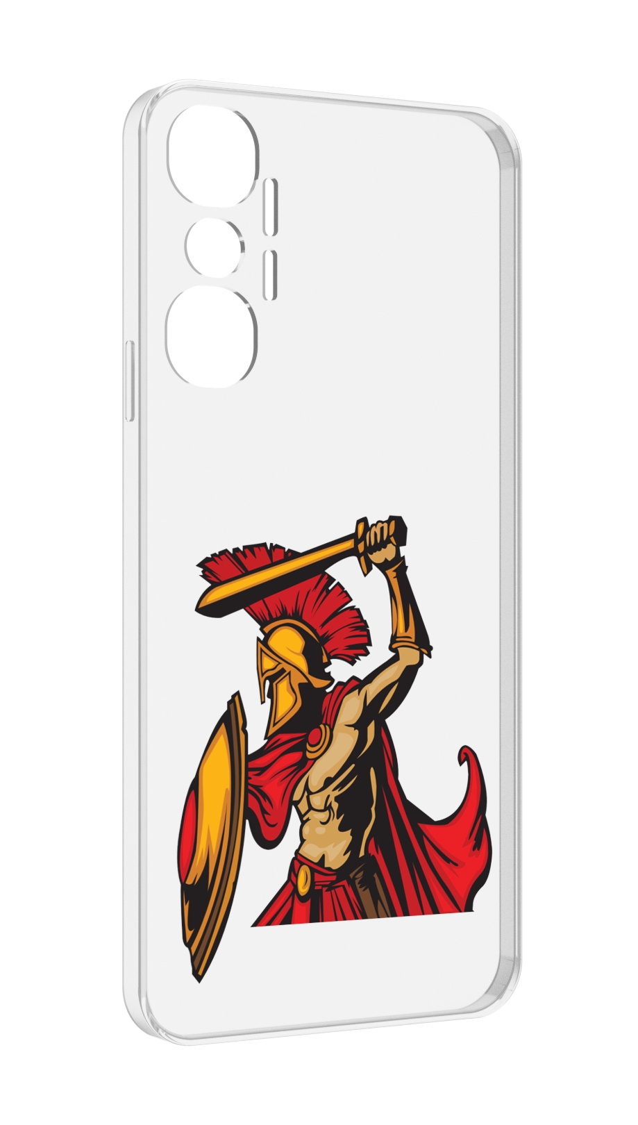 

Чехол MyPads римский-воин для Infinix Hot 20 4G, Прозрачный, Tocco