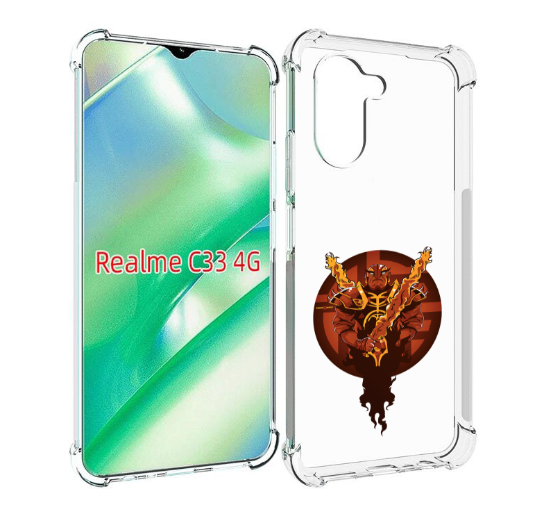 

Чехол MyPads ember spirit для Realme C33 4G, Прозрачный, Tocco