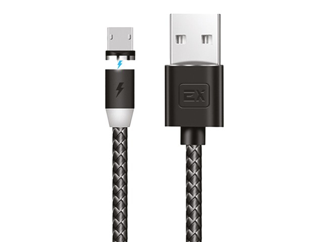 

Аксессуар Exployd Classic Magnetic USB - MicroUSB 1m Black EX-K-780, EX-K-780