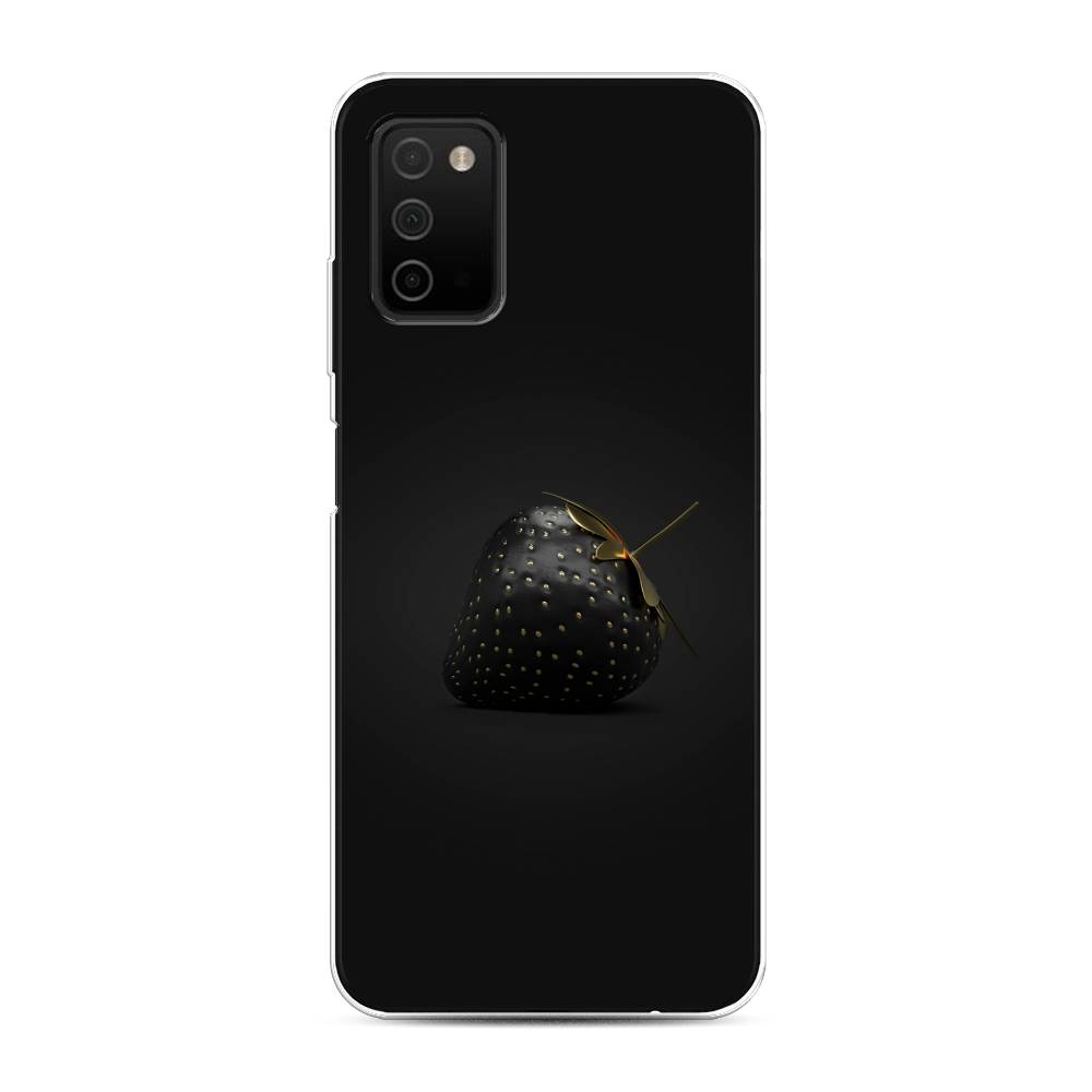 

Чехол Awog на Samsung Galaxy A03S / Самсунг A03S "Черная клубника", Разноцветный, 2103250-10
