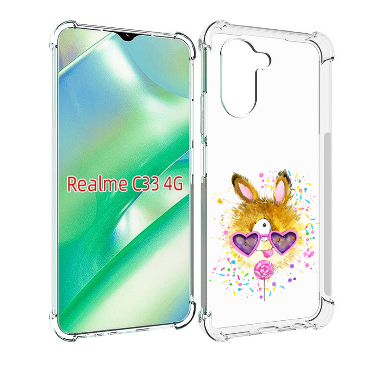 

Чехол MyPads Чупя для Realme C33 4G, Прозрачный, Tocco