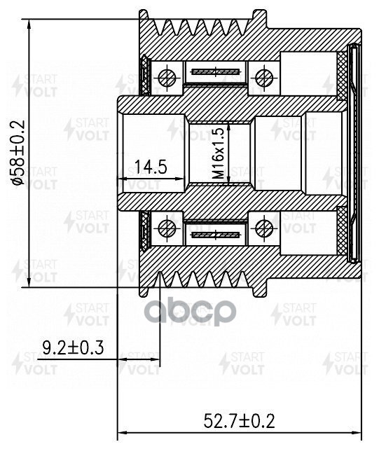 

Шкив С Обгонной Муфтой Генер. Для А/М Kia Ceed (18-)/Soul Ii (14-) 1.6I Startvolt Sgp 0808