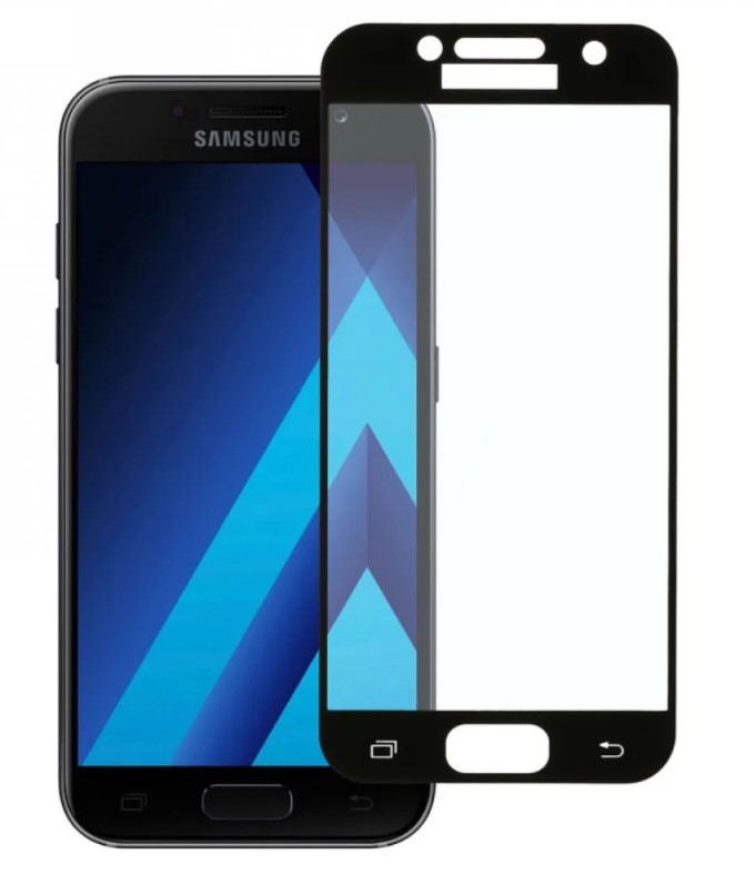 

Защитное стекло на Samsung A320F, Galaxy A3 (2017), 9D, черный, X-CASE