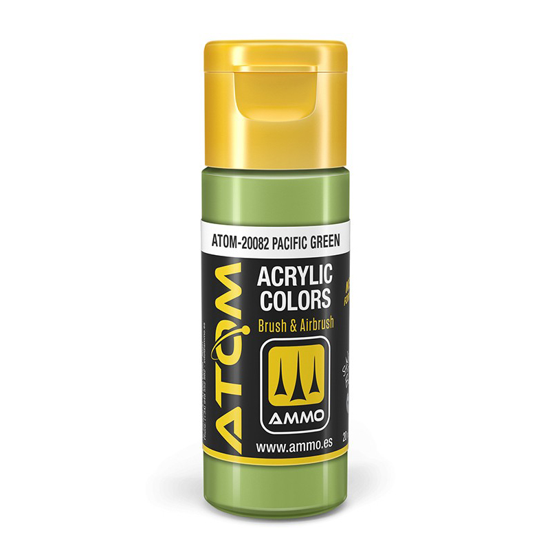 

Акриловая краска Ammo Mig Atom color Тихоокеанский зеленый Pacific Green ATOM20082
