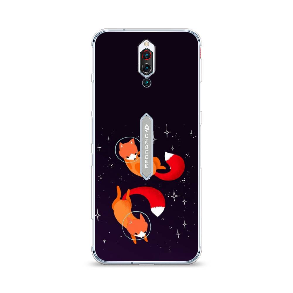 

Чехол Awog на ZTE Red Magic 5S / ЗТЕ Red Magic 5S "Лисы космонавты", Разноцветный, 134250-4