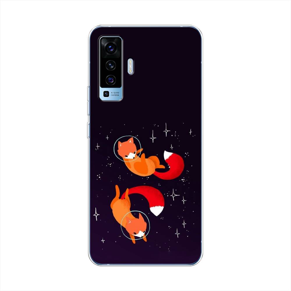 

Чехол Awog на Vivo X50 "Лисы космонавты", Разноцветный, 262250-4