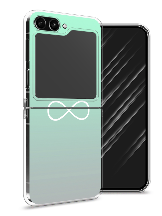 

Чехол Awog на Samsung Galaxy Z Flip 5 "Бесконечность от Тиффани", Бирюзовый, 2108350-4