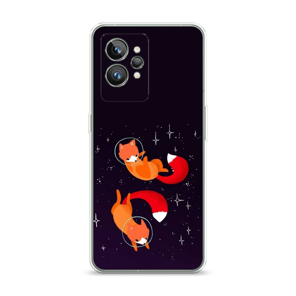 

Чехол Awog на Realme GT 2 Pro "Лисы космонавты", Разноцветный, 258650-4