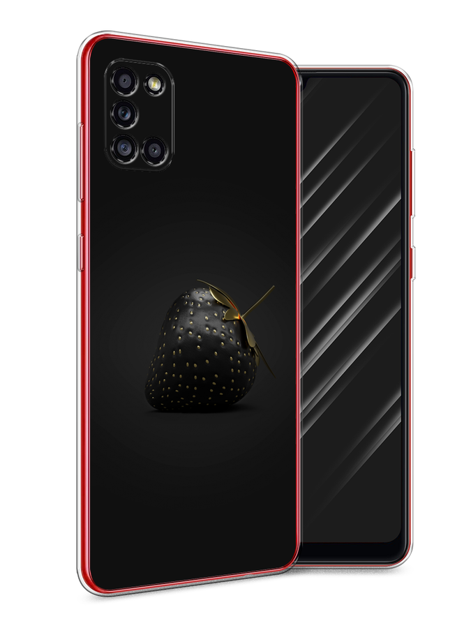 

Чехол Awog на Samsung Galaxy A31 / Самсунг A31 "Черная клубника", Разноцветный, 2100350-10