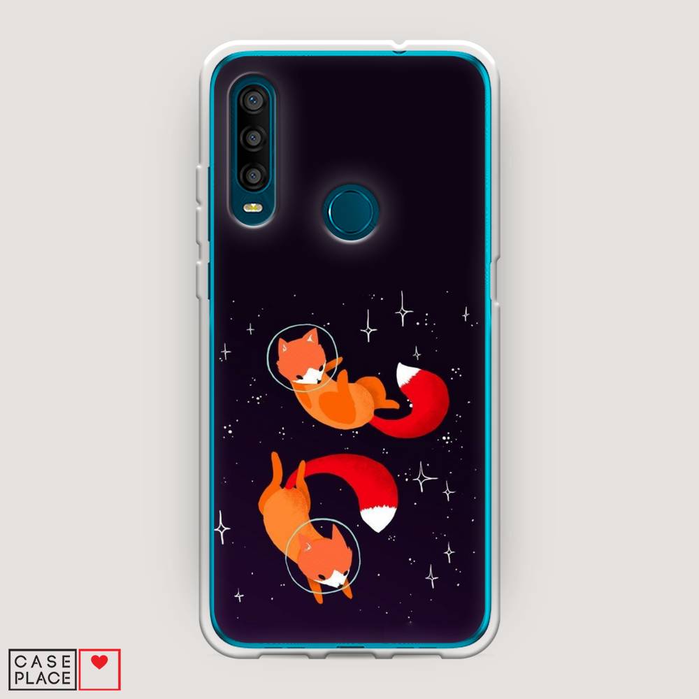 

Чехол Awog на Alcatel 1SE (2020) / Алкатель 1SE (2020) "Лисы космонавты", Разноцветный, 171250-4